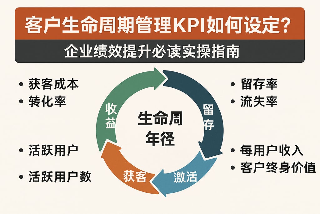 客户生命周期管理KPI如何设定？企业绩效提升必读实操指南