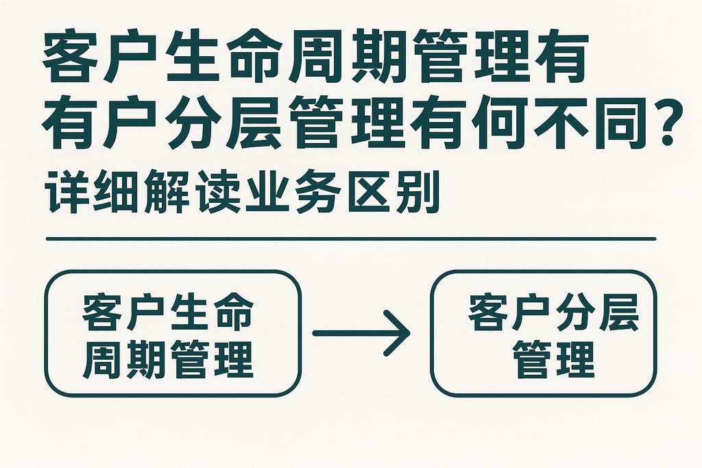 客户生命周期管理与客户分层管理有何不同？详细解读业务区别