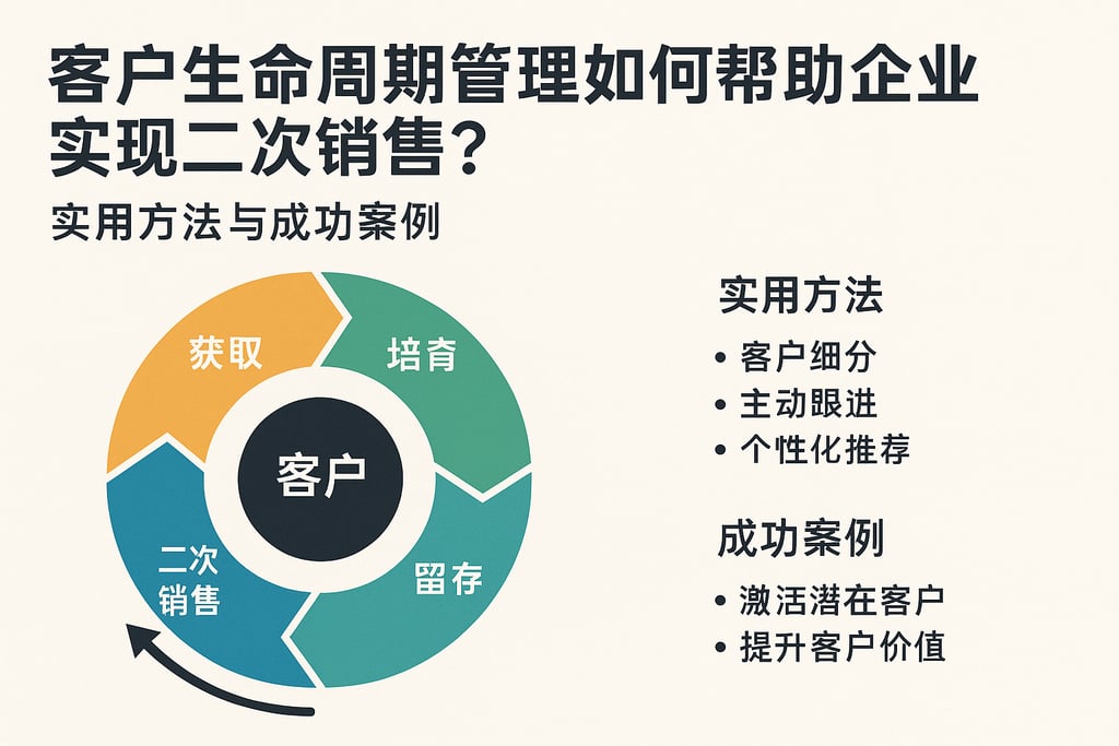 客户生命周期管理如何帮助企业实现二次销售？实用方法与成功案例