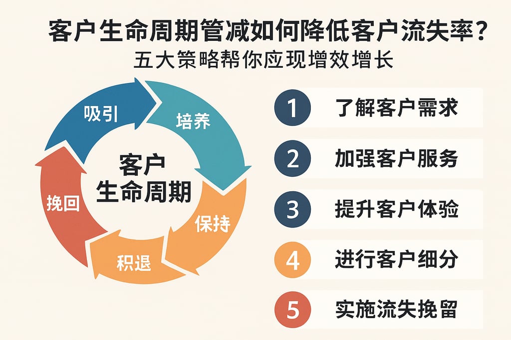 客户生命周期管理如何降低客户流失率？五大策略帮你实现业绩增长