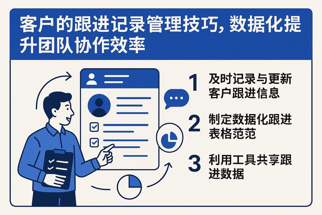 客户的跟进记录管理技巧，数据化提升团队协作效率