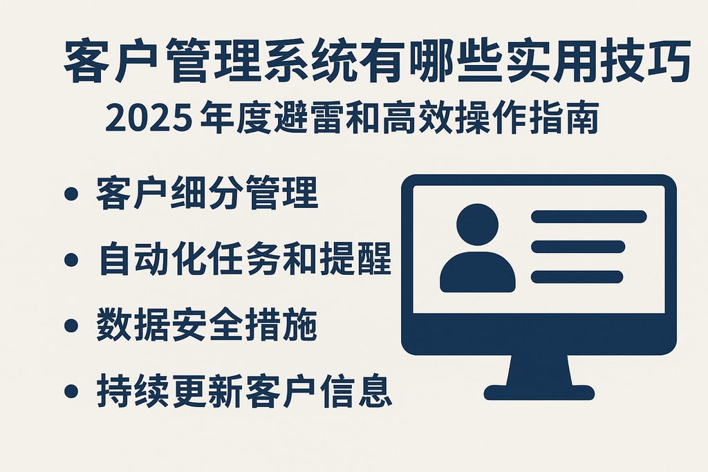 客户端管理系统有哪些实用技巧？2025年度避雷和高效操作指南