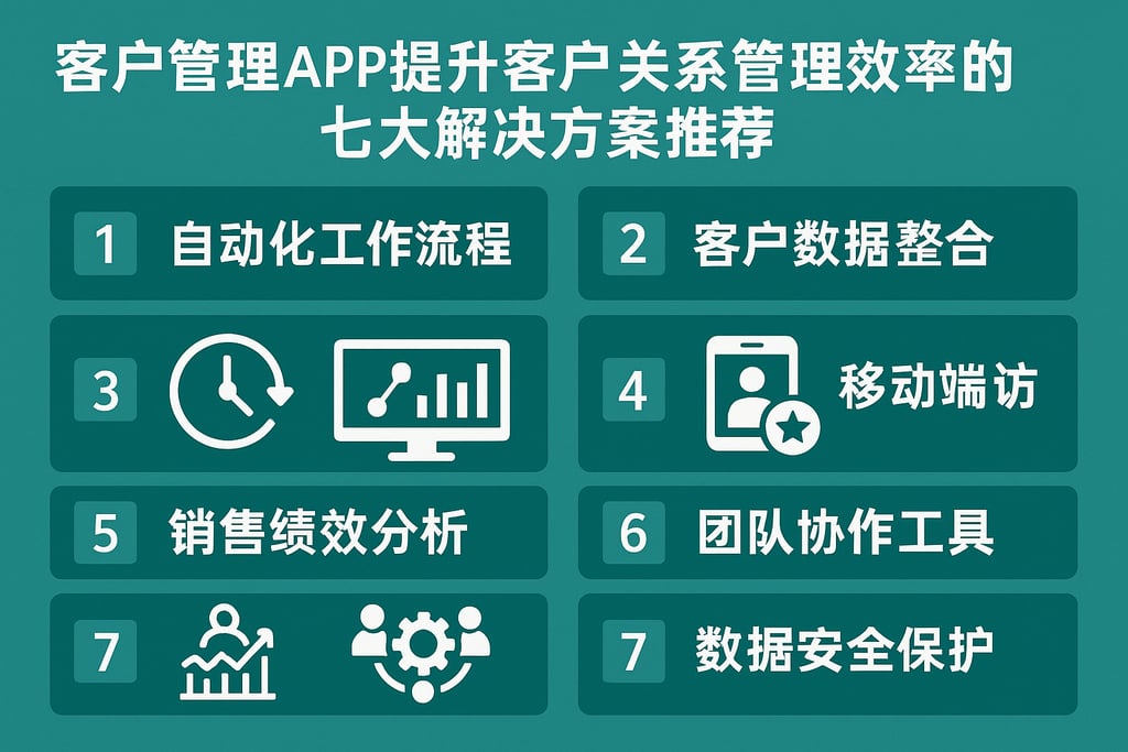 客户管理app提升客户关系管理效率的七大解决方案推荐