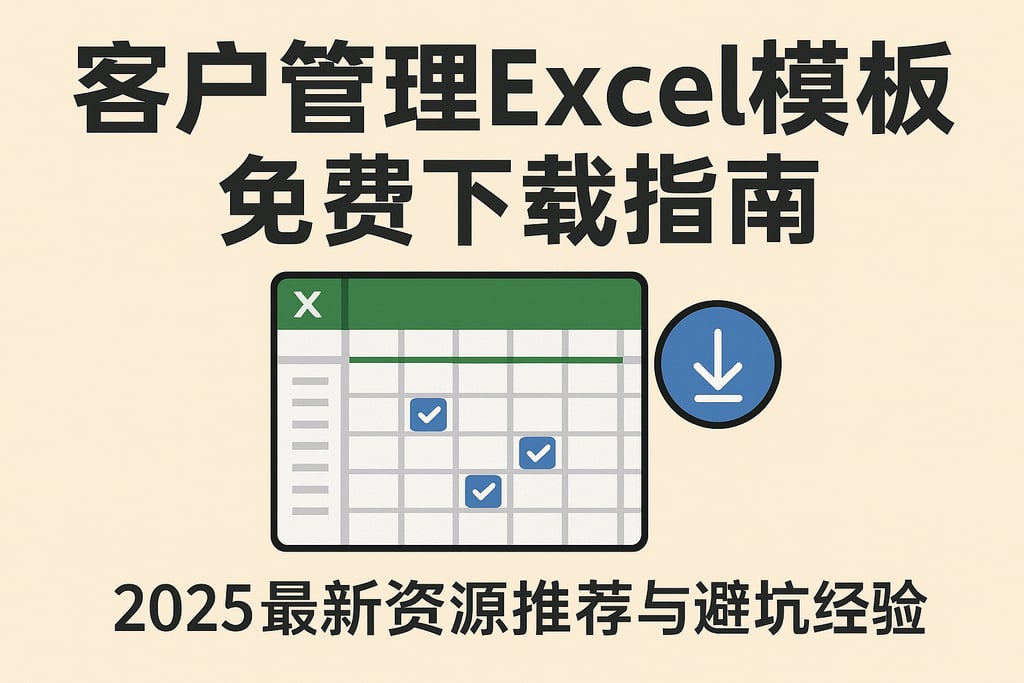 客户管理excel模板免费下载指南，2025最新资源推荐与避坑经验