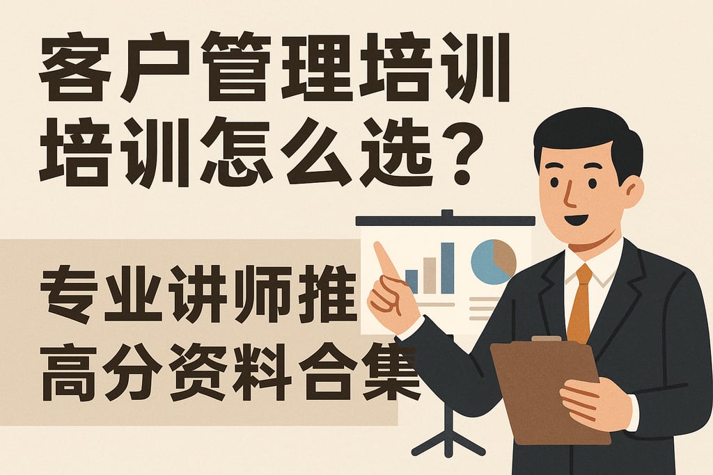 客户管理培训课件怎么选？专业讲师推荐高分资料合集
