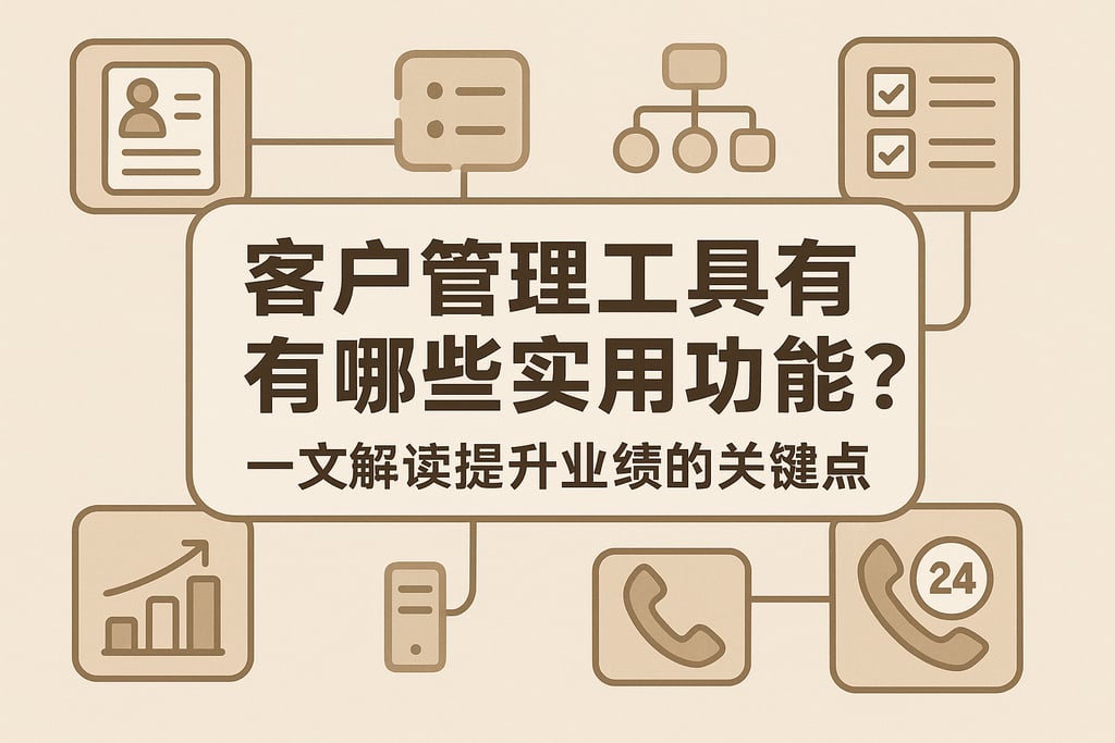客户管理工具有哪些实用功能？一文解读提升业绩的关键点