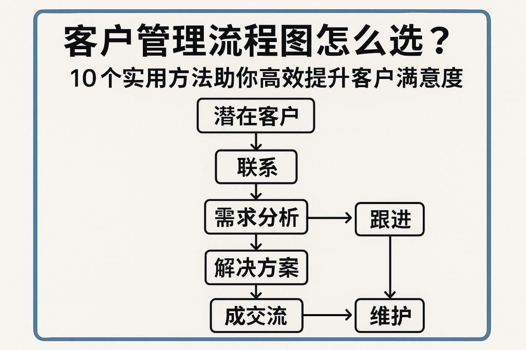 客户管理流程图怎么选？10个实用方法助你高效提升客户满意度