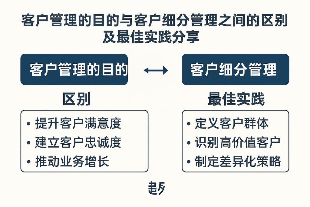客户管理的目的与客户细分管理之间的区别及最佳实践分享