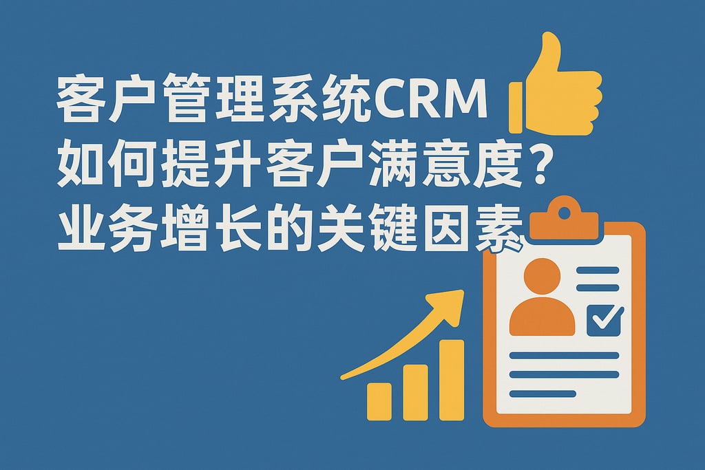 客户管理系统crm如何提升客户满意度？业务增长的关键因素