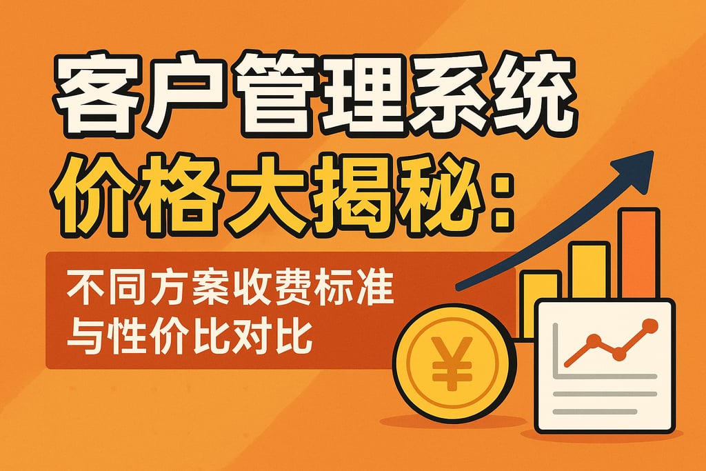 客户管理系统价格大揭秘：不同方案收费标准与性价比对比