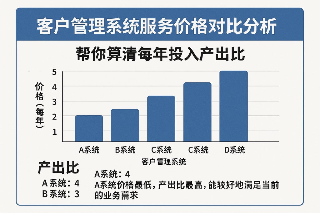 客户管理系统服务价格对比分析，帮你算清每年投入产出比