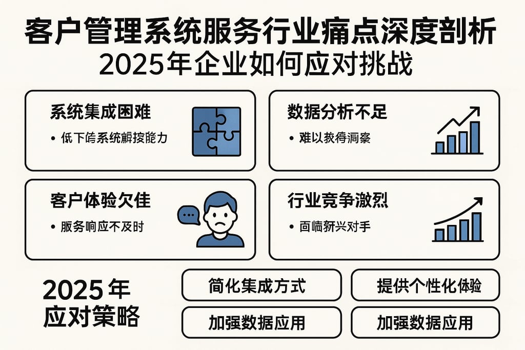客户管理系统服务行业痛点深度剖析，2025年企业如何应对挑战