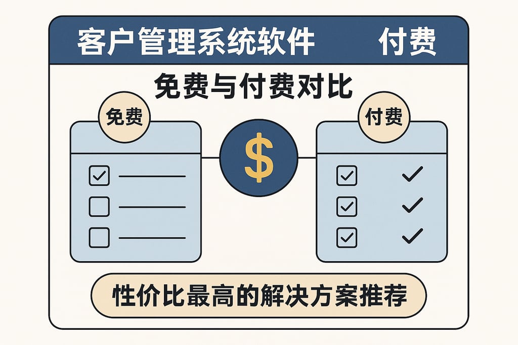 客户管理系统软件免费与付费对比，性价比最高的解决方案推荐