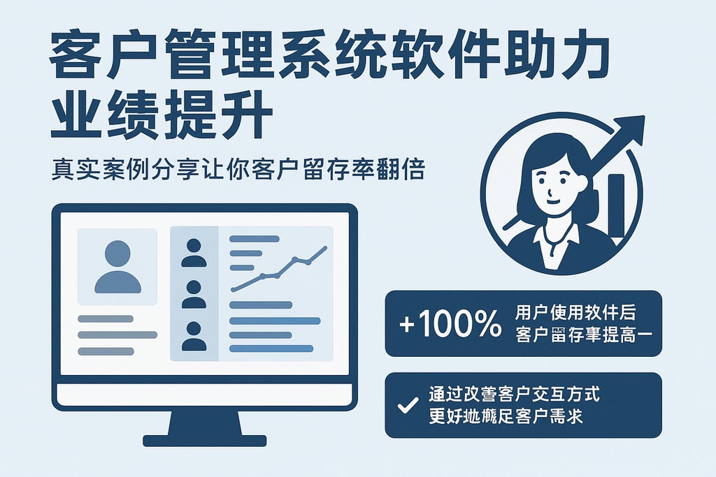 客户管理系统软件助力业绩提升，真实案例分享让你客户留存率翻倍