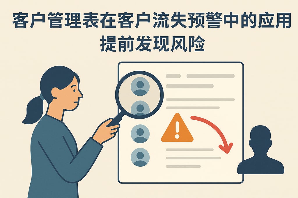 客户管理表在客户流失预警中的应用，提前发现风险