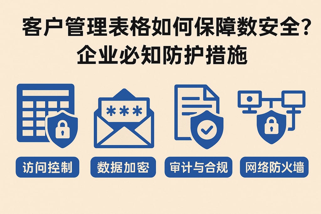 客户管理表格如何保障数据安全？企业必知防护措施
