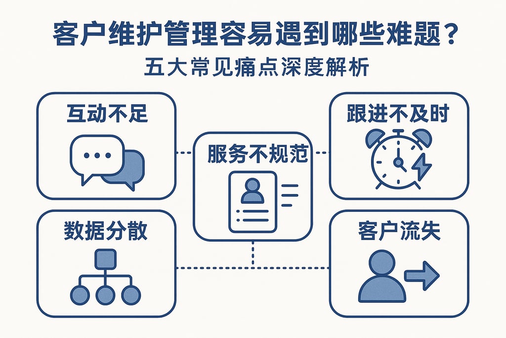 客户维护管理容易遇到哪些难题？五大常见痛点深度解析