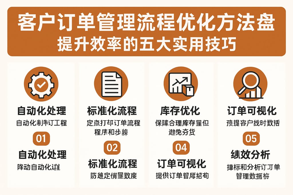 客户订单管理流程优化方法盘点，提升效率的五大实用技巧