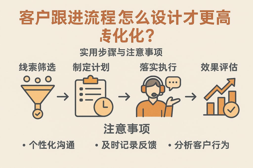 客户跟进流程怎么设计才更高转化？实用步骤与注意事项