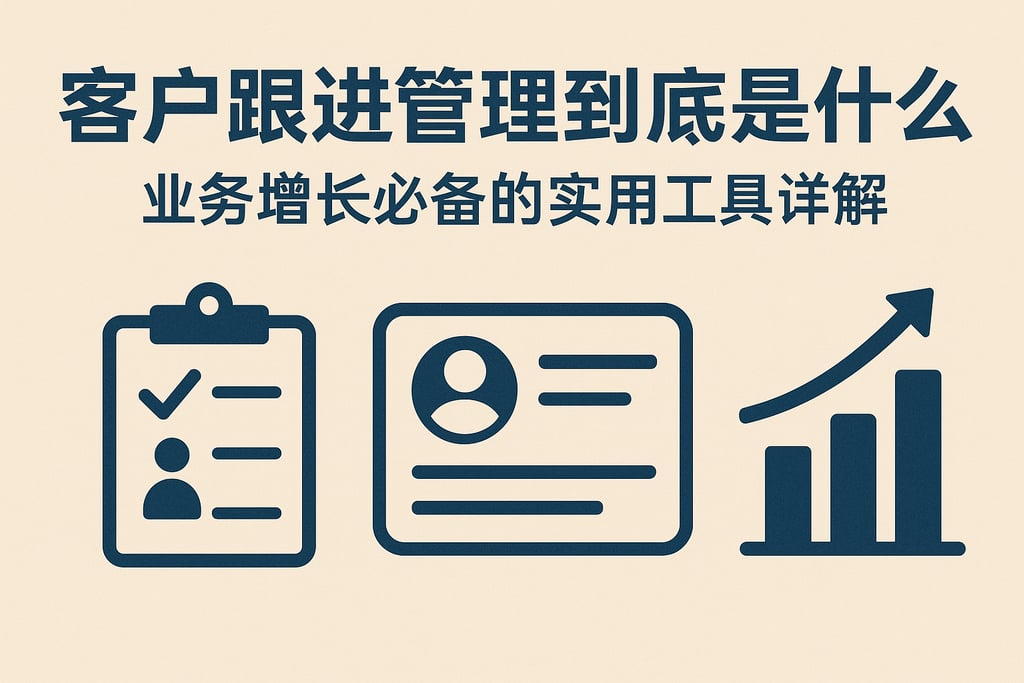 客户跟进管理到底是什么？业务增长必备的实用工具详解