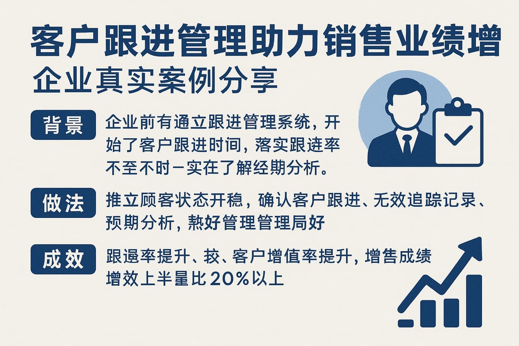 客户跟进管理助力销售业绩增长，企业真实案例分享