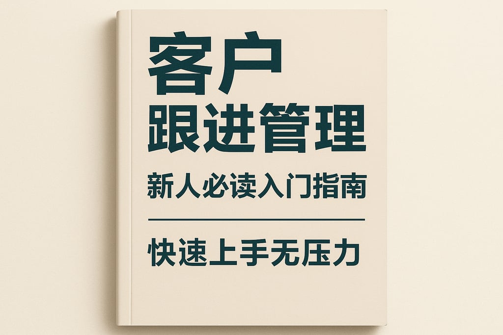 客户跟进管理新人必读入门指南，快速上手无压力