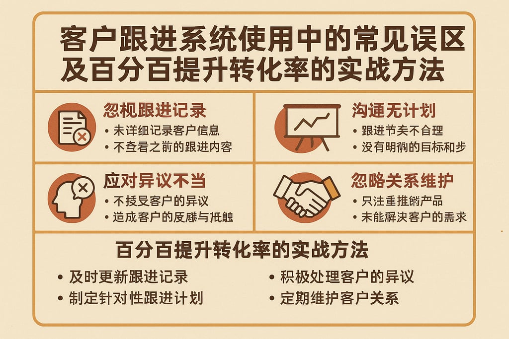 客户跟进系统使用中的常见误区及百分百提升转化率的实战方法