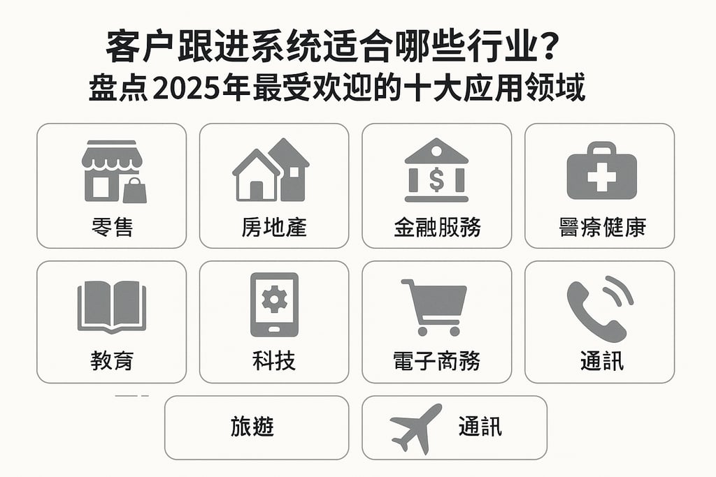 客户跟进系统适合哪些行业？盘点2025年最受欢迎的十大应用领域