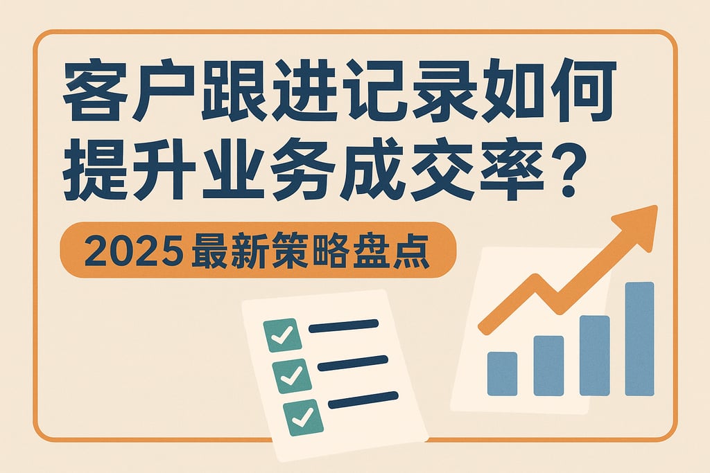 客户跟进记录如何提升业务成交率？2025最新策略盘点