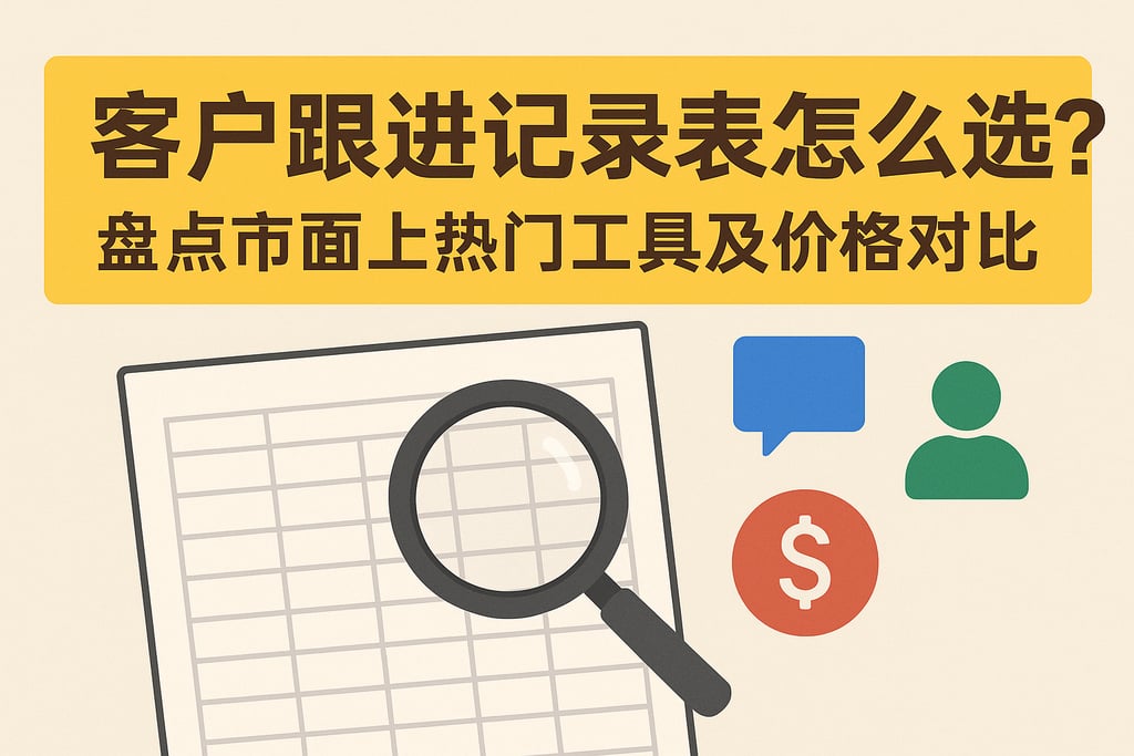 客户跟进记录表怎么选？盘点市面上热门工具及价格对比