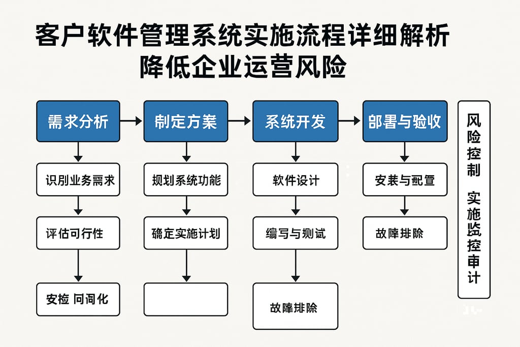 客户软件管理系统实施流程详细解析，降低企业运营风险