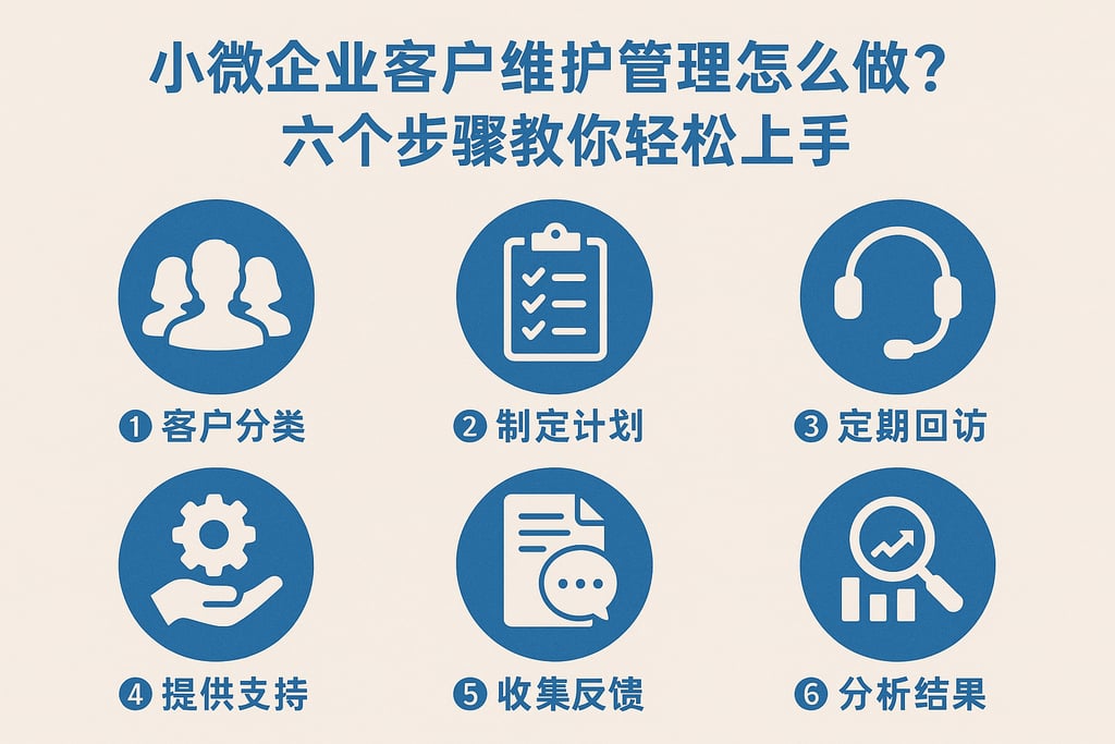 小微企业客户维护管理怎么做？六个步骤教你轻松上手