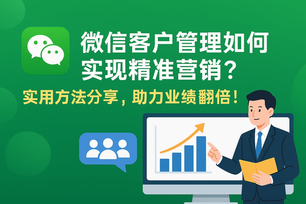 微信客户管理如何实现精准营销？实用方法分享，助力业绩翻倍！