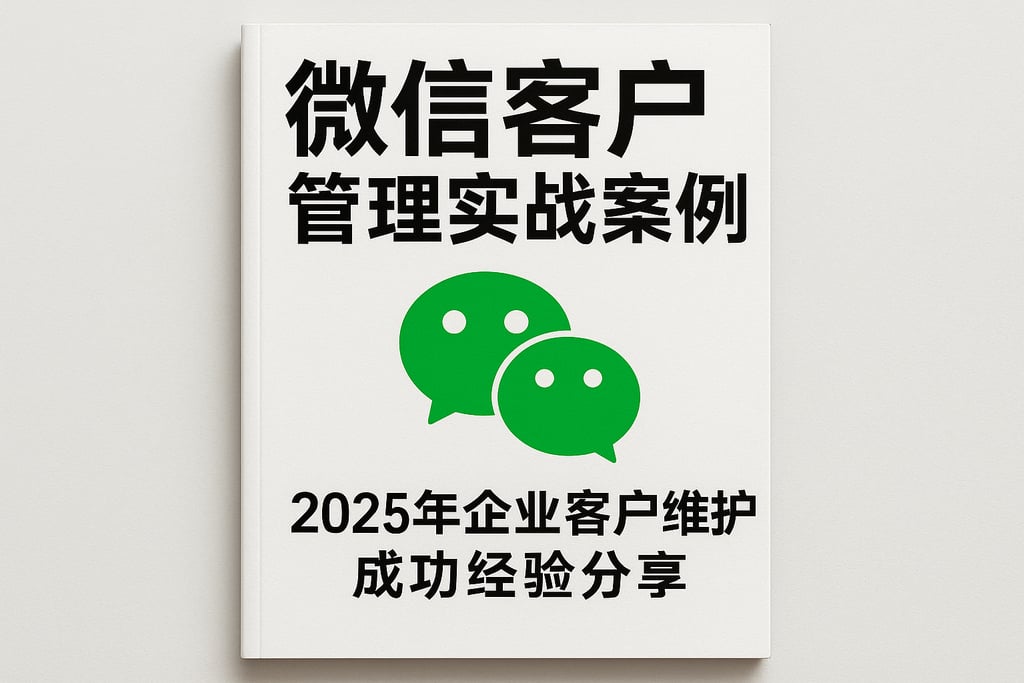 微信客户管理实战案例：2025年企业客户维护成功经验分享