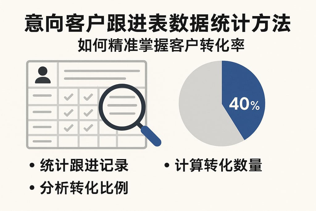 意向客户跟进表数据统计方法，如何精准掌握客户转化率