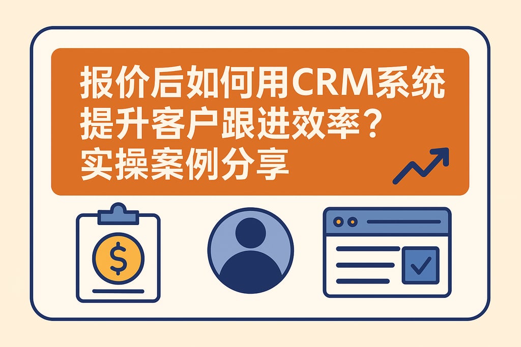 报价后如何用CRM系统提升客户跟进效率？实操案例分享