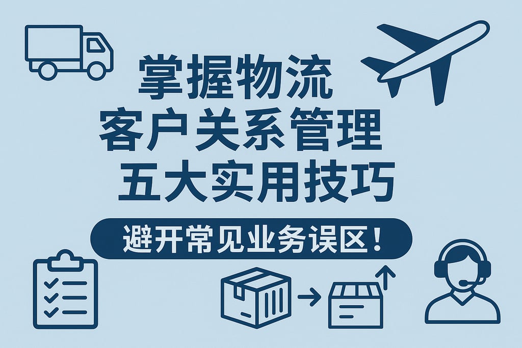 掌握物流客户关系管理五大实用技巧，避开常见业务误区！