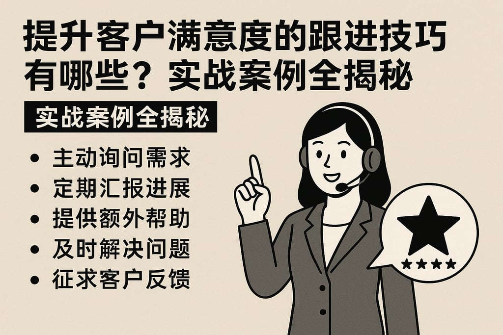 提升客户满意度的跟进技巧有哪些？实战案例全揭秘