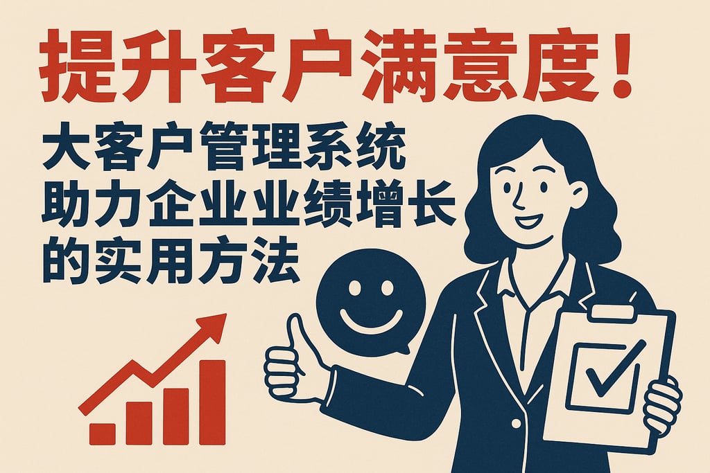 提升客户满意度！大客户管理系统助力企业业绩增长的实用方法