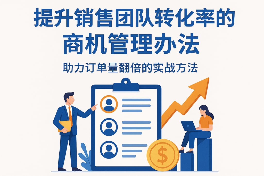提升销售团队转化率的商机管理办法，助力订单量翻倍的实战方法