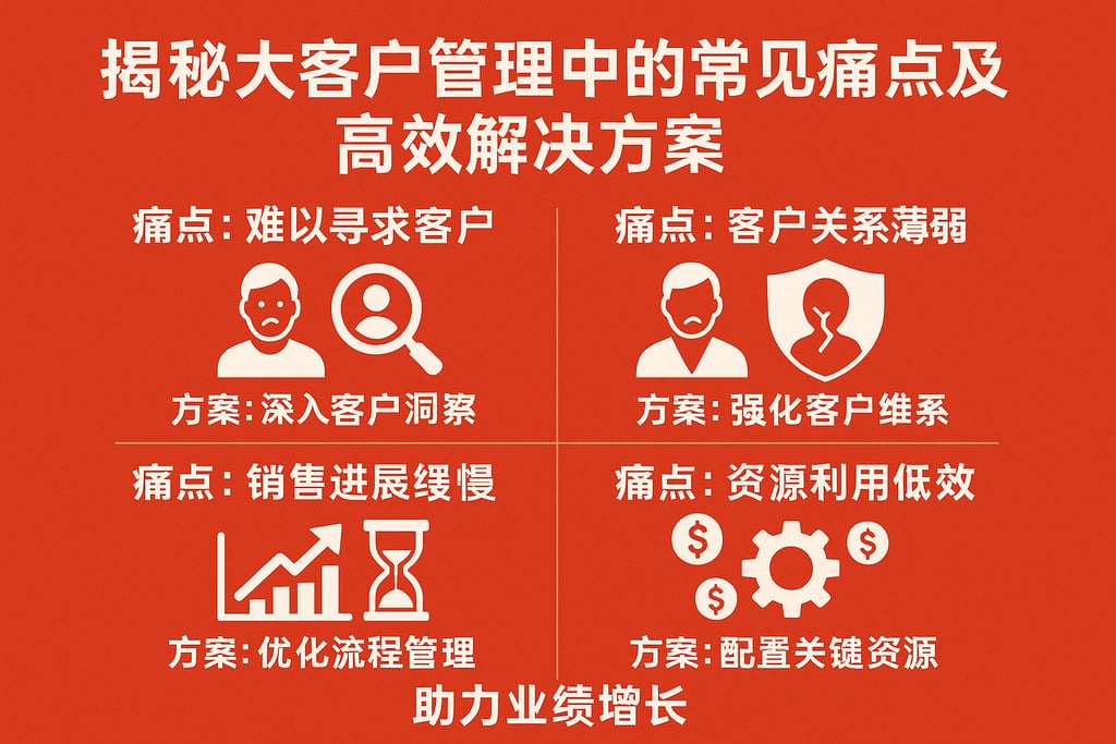 揭秘大客户管理中的常见痛点及高效解决方案，助力业绩增长