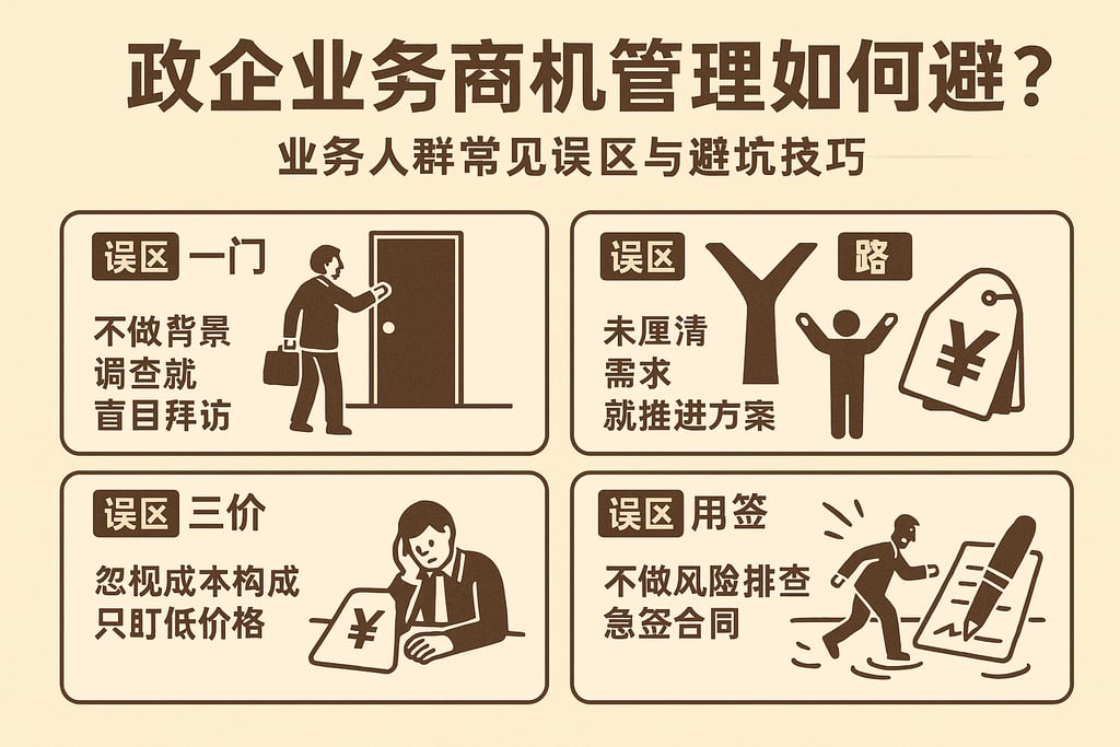 政企业务商机管理如何避雷？业务人群常见误区与避坑技巧