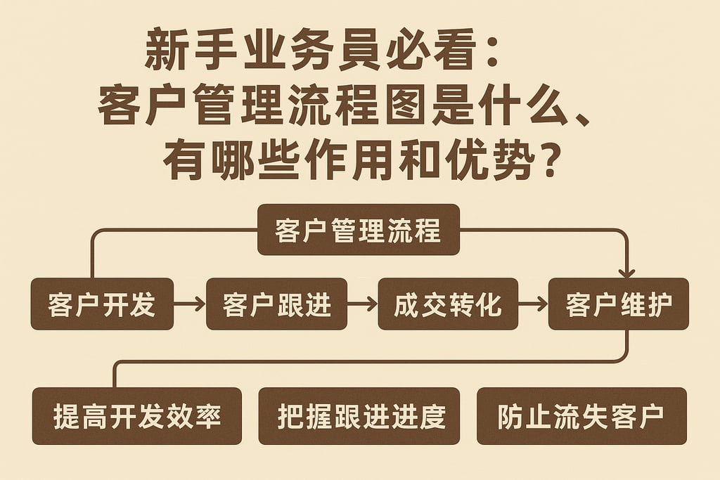 新手业务员必看：客户管理流程图是什么，有哪些作用和优势？