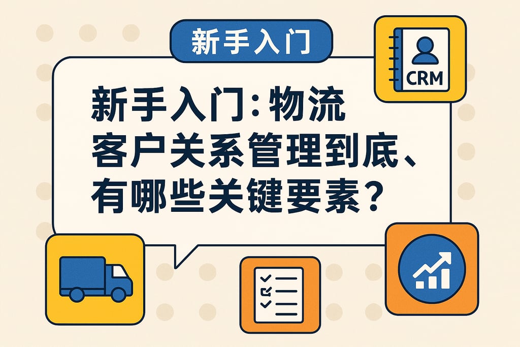 新手入门：物流客户关系管理到底是什么，有哪些关键要素？
