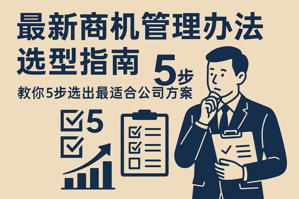 最新商机管理办法选型指南，教你5步选出最适合公司的方案