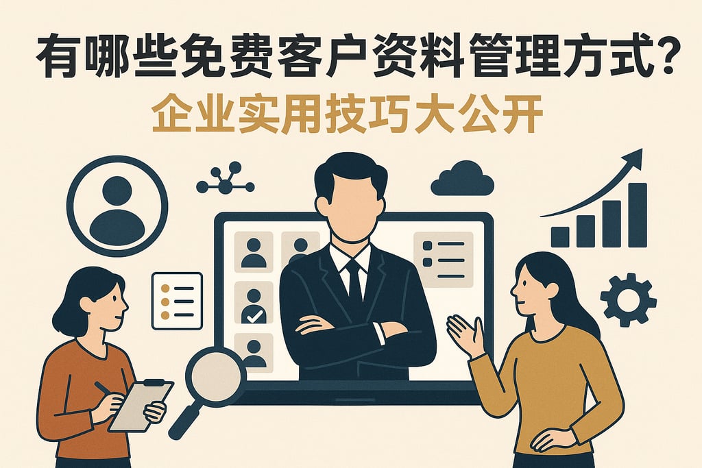 有哪些免费客户资料管理方式？企业实用技巧大公开
