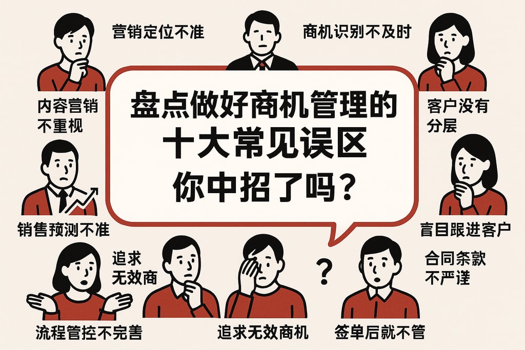 盘点做好商机管理的十大常见误区，你中招了吗？