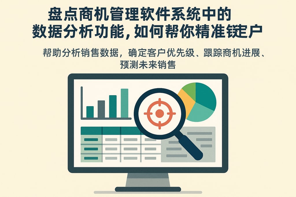 盘点商机管理软件系统中的数据分析功能，如何帮你精准锁定客户