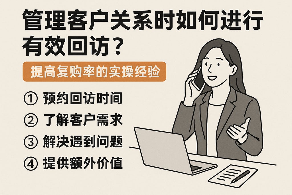 管理客户关系时如何进行有效回访？提高复购率的实操经验