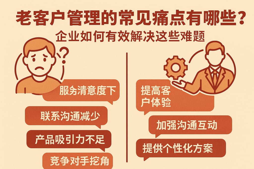 老客户管理的常见痛点有哪些？企业如何有效解决这些难题